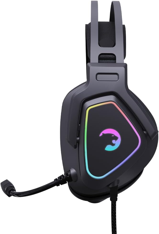 GAMEPOWER Kyruse PRO HiFi USB Gaming Headset - 7.1 Virtual Surround Sound, Wired RGB Led Headphones 53MM Drivers, Comfort Design, 360 Spatial Audio, Noise Cancelling Mic, Laptop, PC, Black - Image 4
